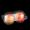 2つの別々の果物と野菜の包装箱用の透明PETプラスチックコンテナボックス