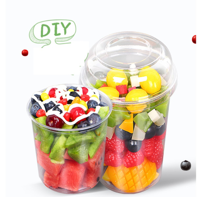  Transparenter Plastikbeh&auml;lter zum Mitnehmen, Einweg-Dessertbeh&auml;lter mit Klappdeckel und Deckel, geeignet f&uuml;r Salat, Nudeln und Sandwiches