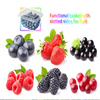 Transparente Obstkiste aus Kunststoff f&uuml;r Blaubeeren, Himbeeren und Weintrauben
