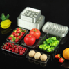 Scatola per imballaggio di frutta e verdura del supermercato addensata con vassoio fresco in plastica monouso in PET per alimenti