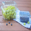 Transparente Obstkiste aus Kunststoff f&uuml;r Blaubeeren, Himbeeren und Weintrauben